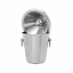 Brushed Stainless Steel Half Size Receptacle (Spittoon) Set