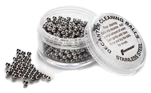 Decanter cleaning balls,  stainless steel, super fine