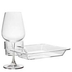 Party Plates with Wine Glass Holder
