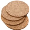Cork Coasters, Round Engrave