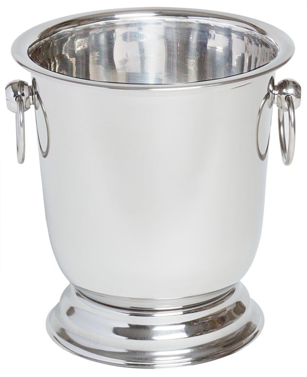 Royal Wine And Champagne Chiller, 18/8 Stainless Steel With Built-In Pedestal