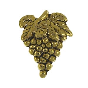 Wine Fashion: Grape Cluster Lapel Pins, Gold finish or Pewter